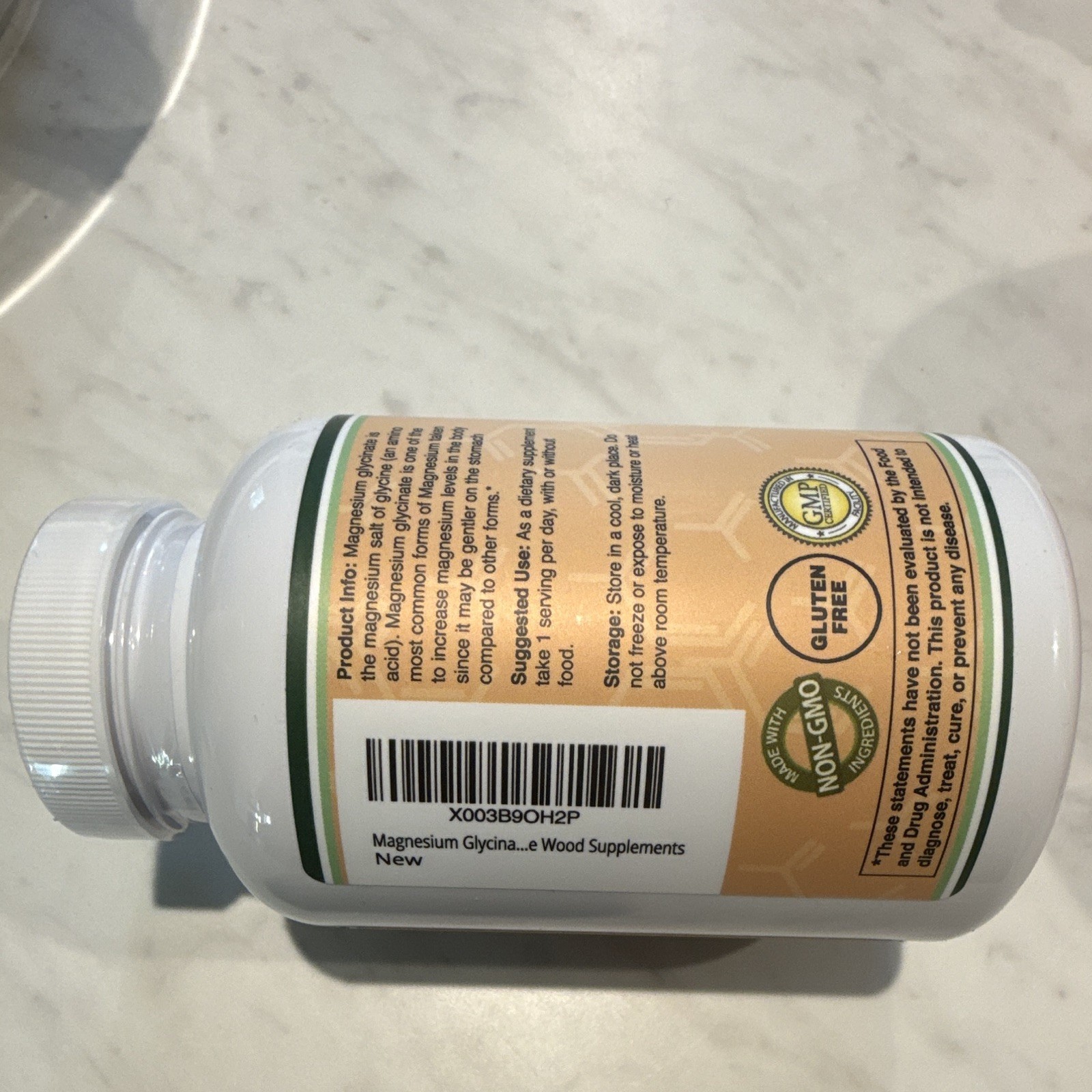 Double Wood Supplements Magnesium Glycinate 400mg 180 Capsules