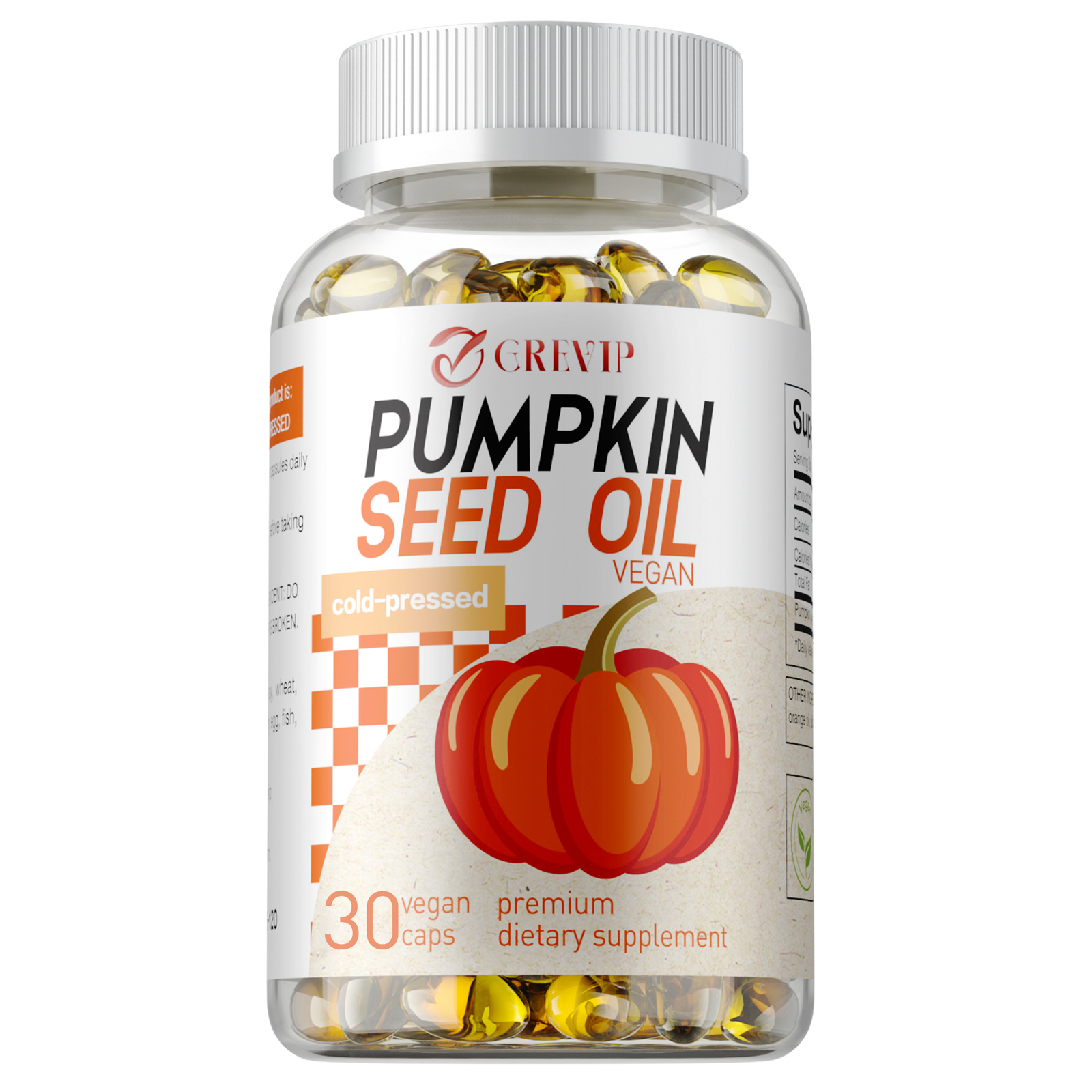 Pumpkin Seed Oil-Urinary & Bladder Support,Hair Growth,Supports Prostate Health