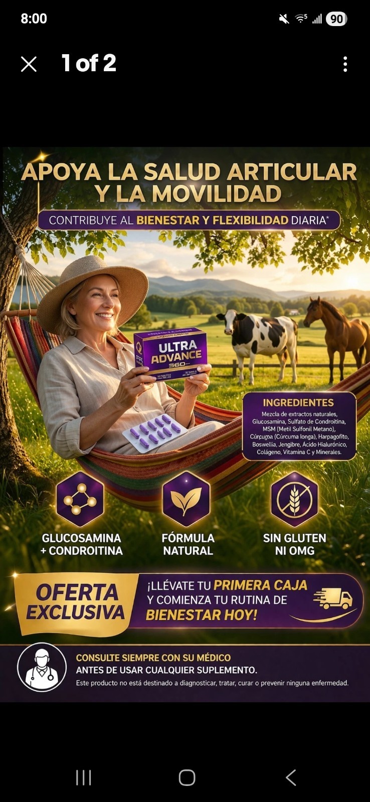 Ultra Advance3 Gold Pain Relief Joint Support All-in-One 30 Capsules