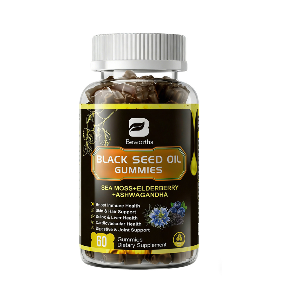 Black Seed Oil Gummies with Honey for Immune Joints, Digestion, Hair & Skin