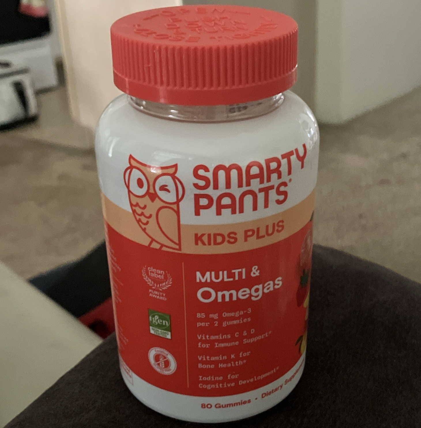 SmartyPants Kids Plus Multi & Omegas Gummy Vitamins, 80 Count
