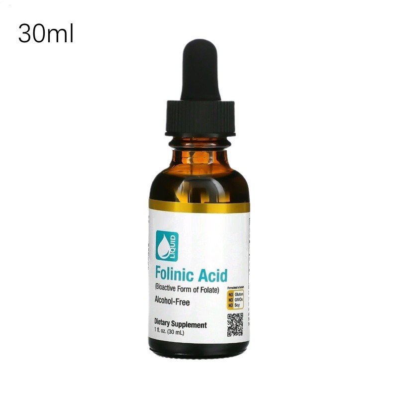 &California Gold Nutrition Folinic Acid 1 fl oz 30ml Liquid Alcohol-Free