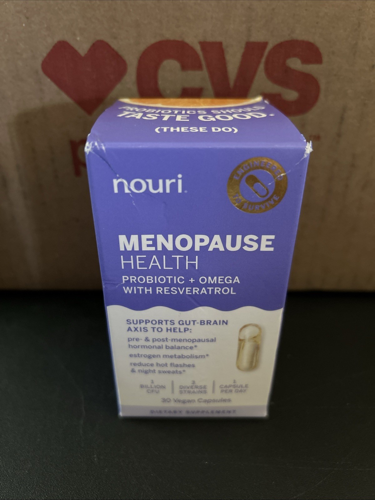 Nouri Menopause Health Probiotic with Omega and Resveratrol 30ct (Pack Of 1)