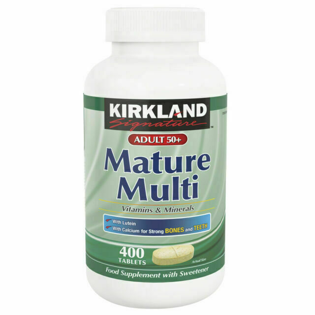 Kirkland Signature Mature Multi 400 Tablets *Adult 50+ Multi Vitamin & Mineral
