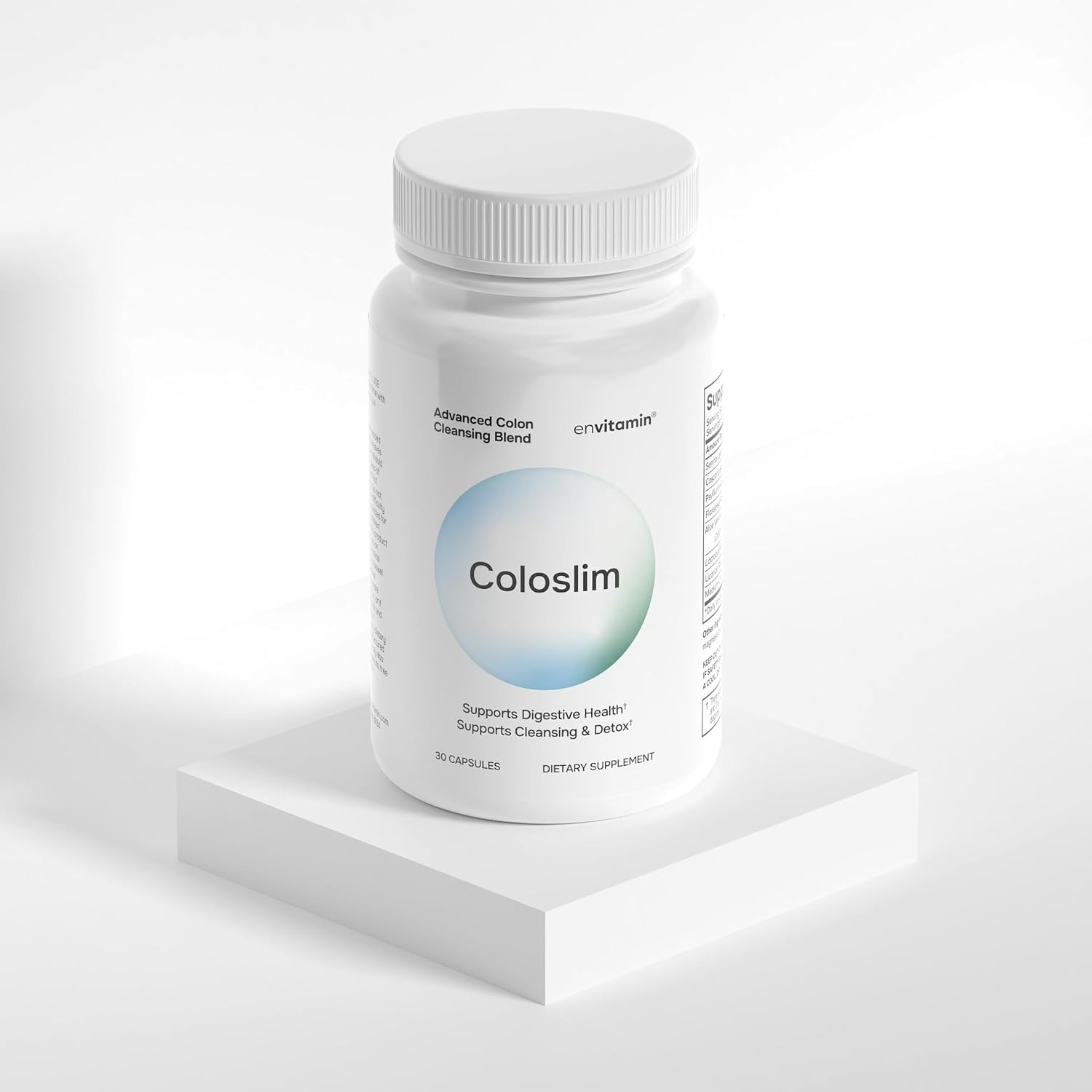 Gentle Colon Cleanse Capsules Digestive Health Gut Flora Support 30 Count