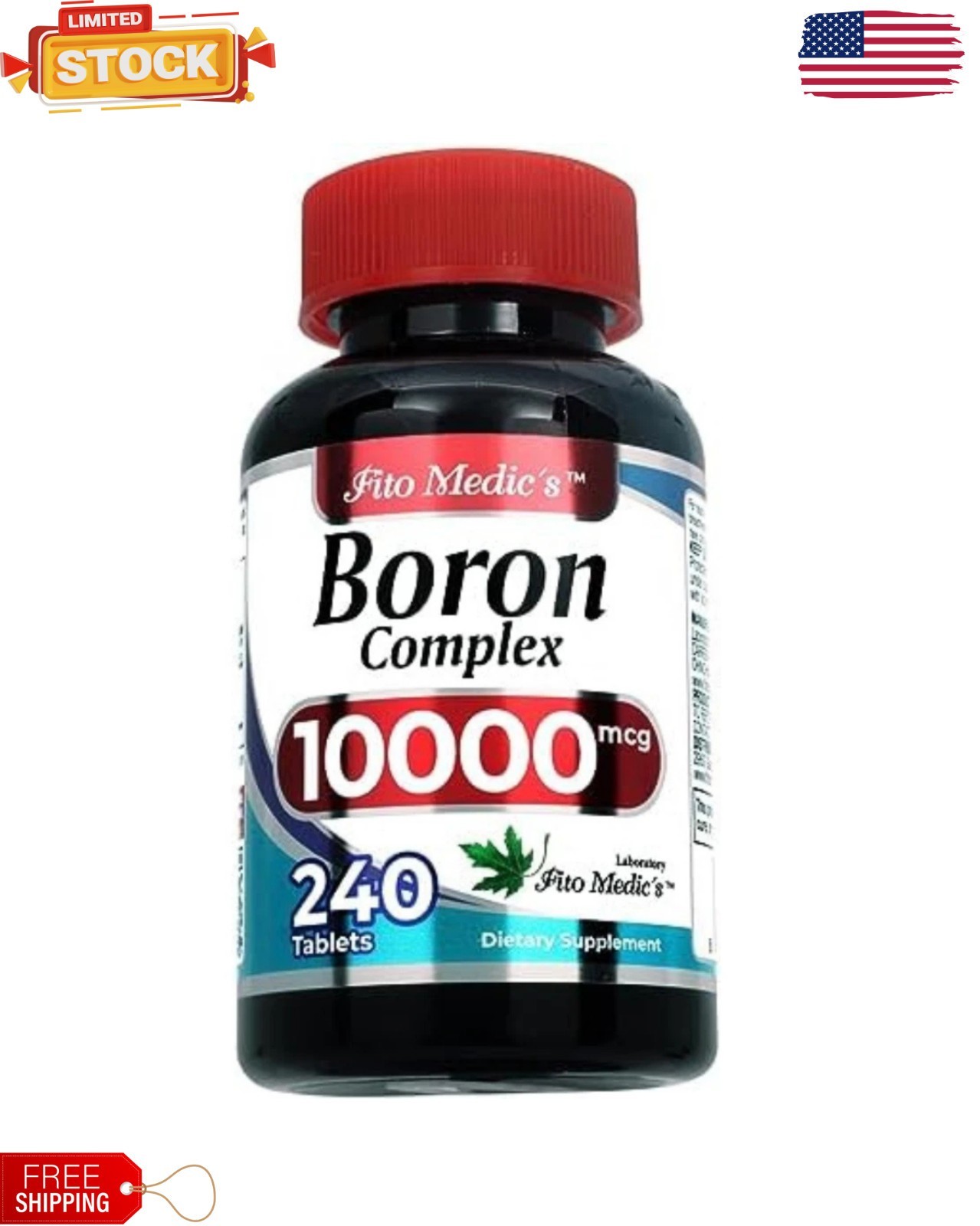 Lab | Boron |10 Mg | 240 Servings | Boron Supplement for Men | Boron | USA Stock