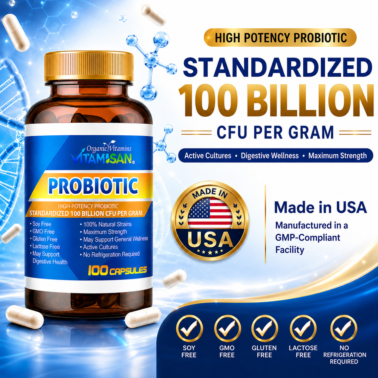 3 ULTRA PROBIOTIC 100 Billion CFUs 300 capsule NOW ULTIMATE FLORA PRIMAL NATURAL