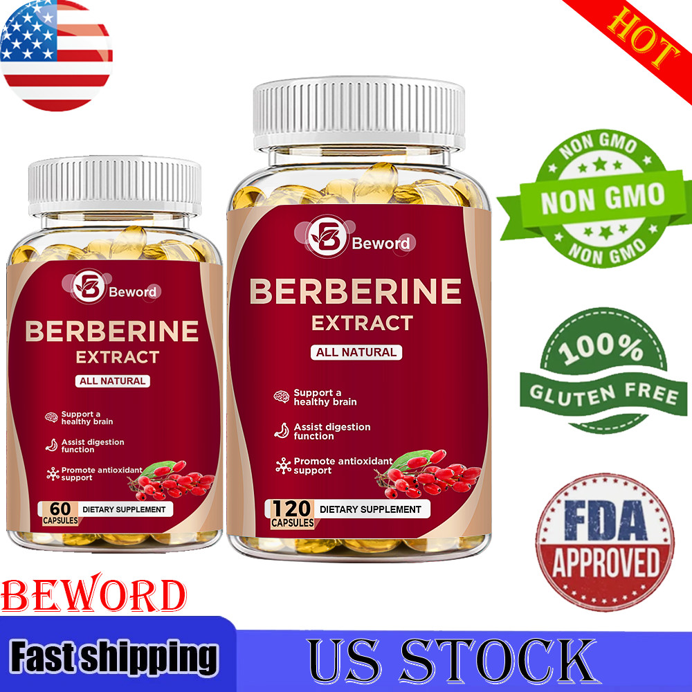 Premium Berberine HCL 1200mg High Potency Anti-inflammatory,Blood Sugar Support