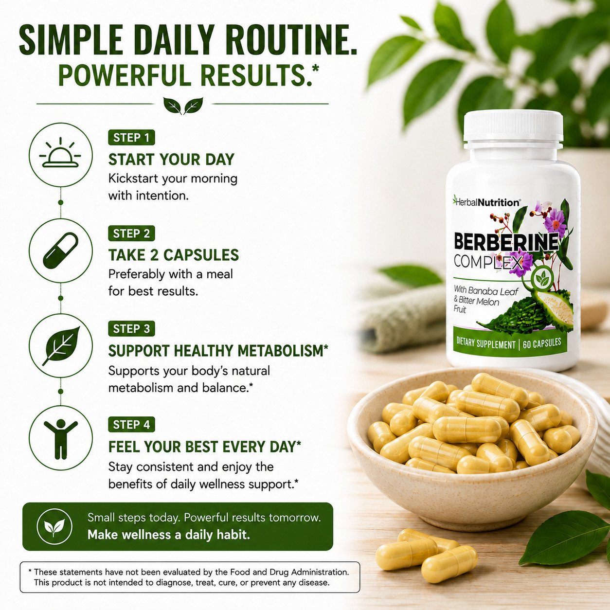 Three Pack Berberine Complex 1250mg Glucose Metabolism, Immunity & Weight Loss