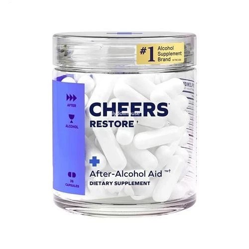 Cheers Restore Supplement w DHM + L-Cysteine After-alcohol assist Support You…