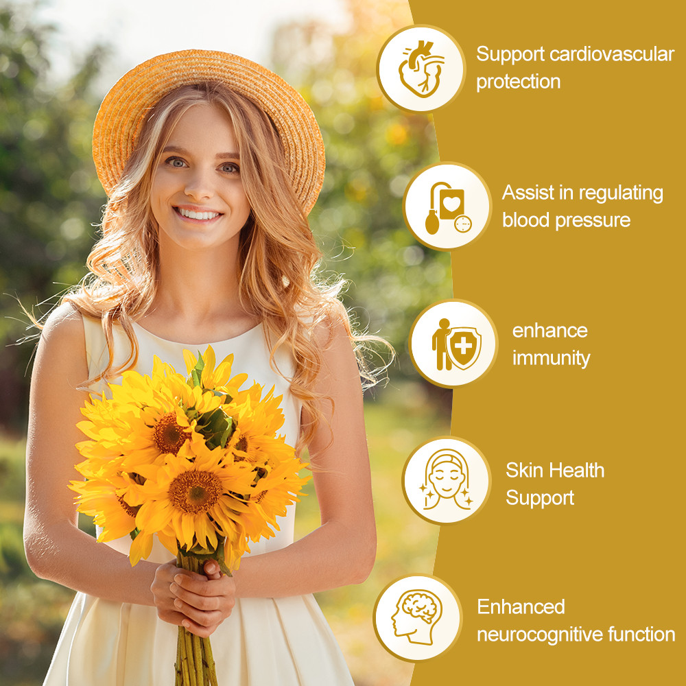 Sunflower Lecithin Supplement 1200mg – Brain Health & Cholesterol Support