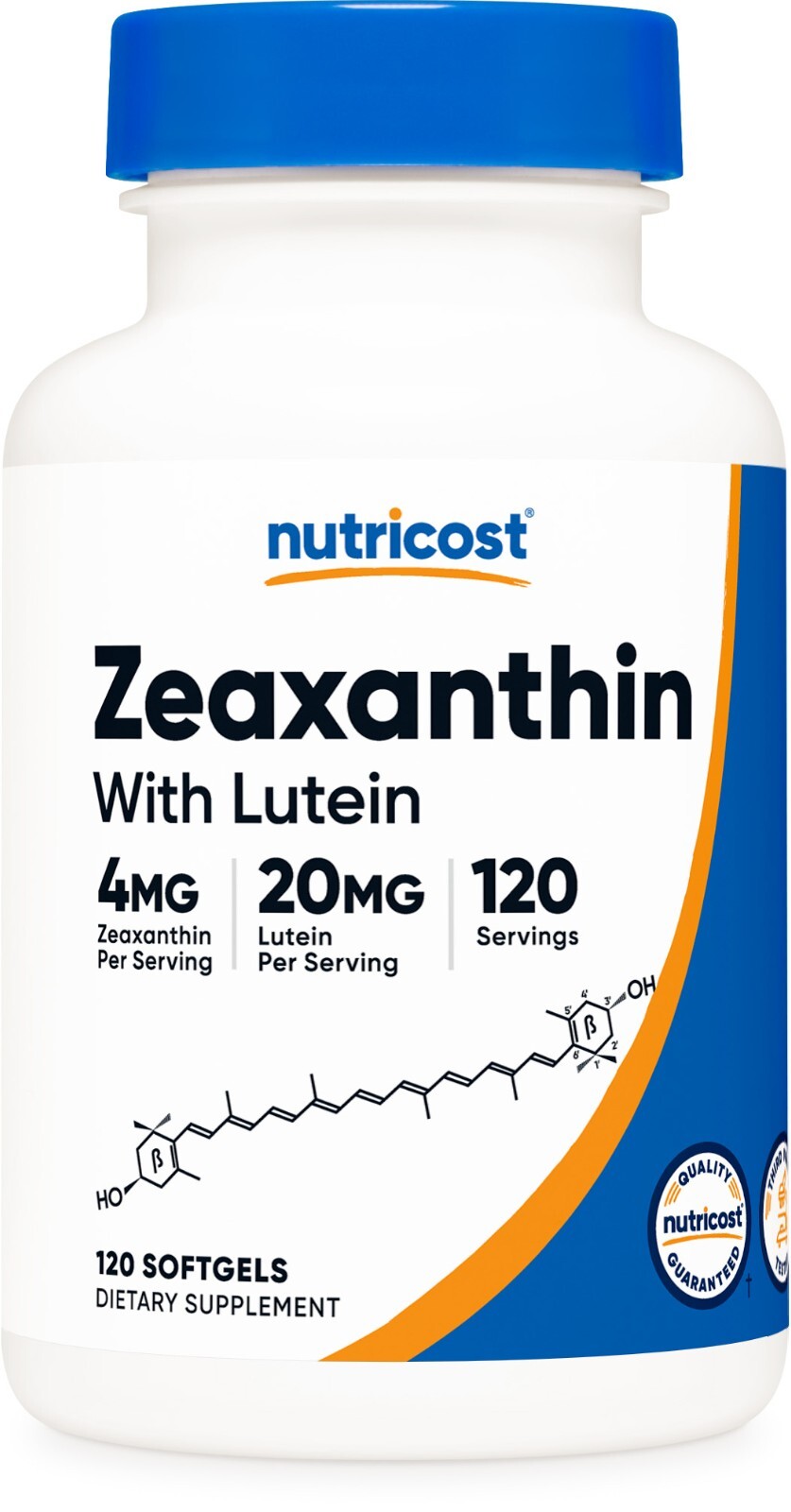 Nutricost Zeaxanthin with Lutein 20mg, 120 Softgels, Non-GMO & Gluten Free