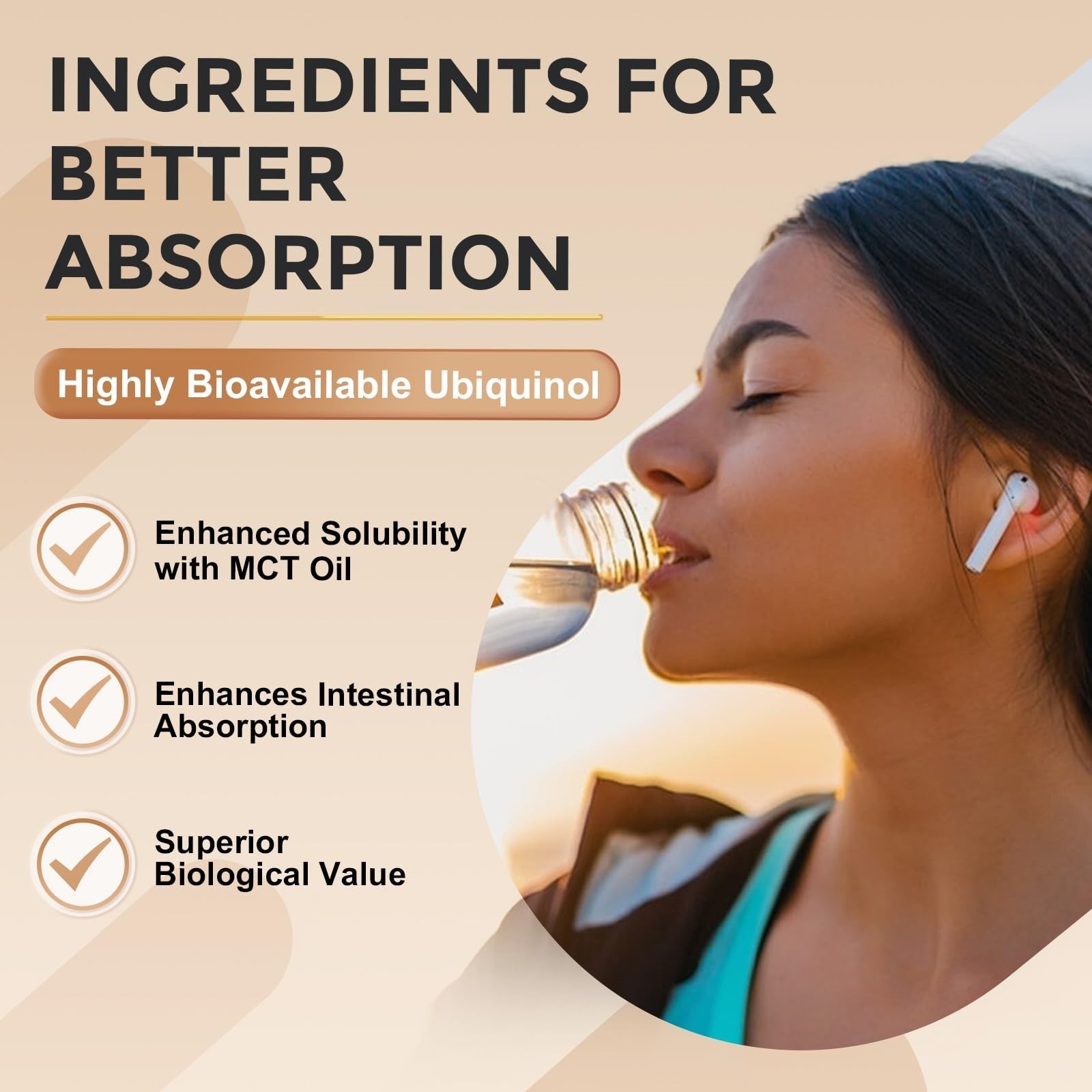 Ubiquinol CoQ10 300mg Softgels – 4-in-1 Antioxidant for Heart Health, Energy Boo
