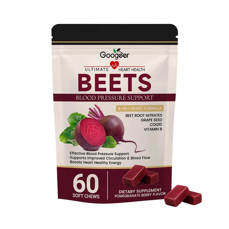Googeer Total Beets Concentrated Beet Root Soft Chews 60-Count