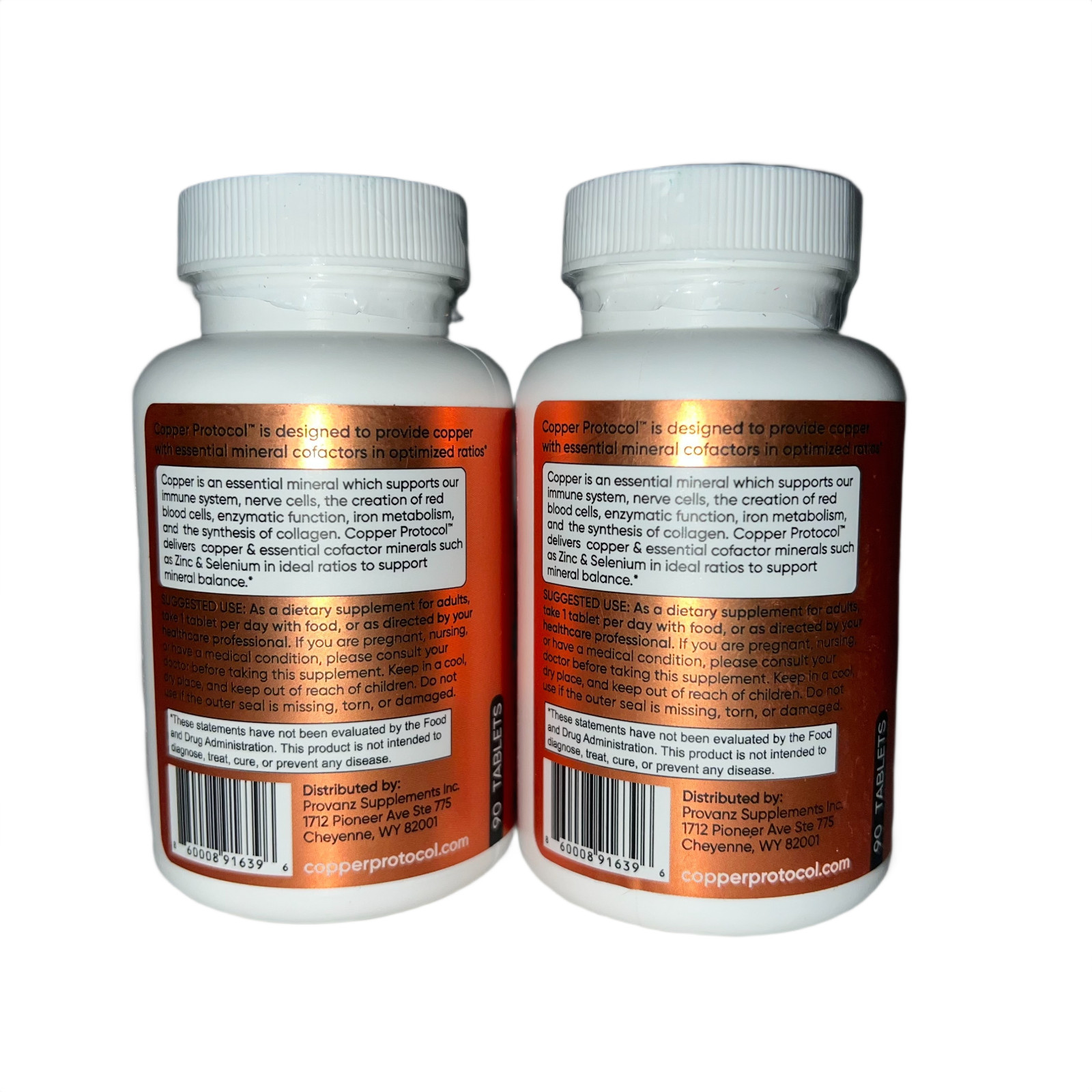 2x Copper Supplements for Women & Men 90 Capsules – Energy & Immune Boost