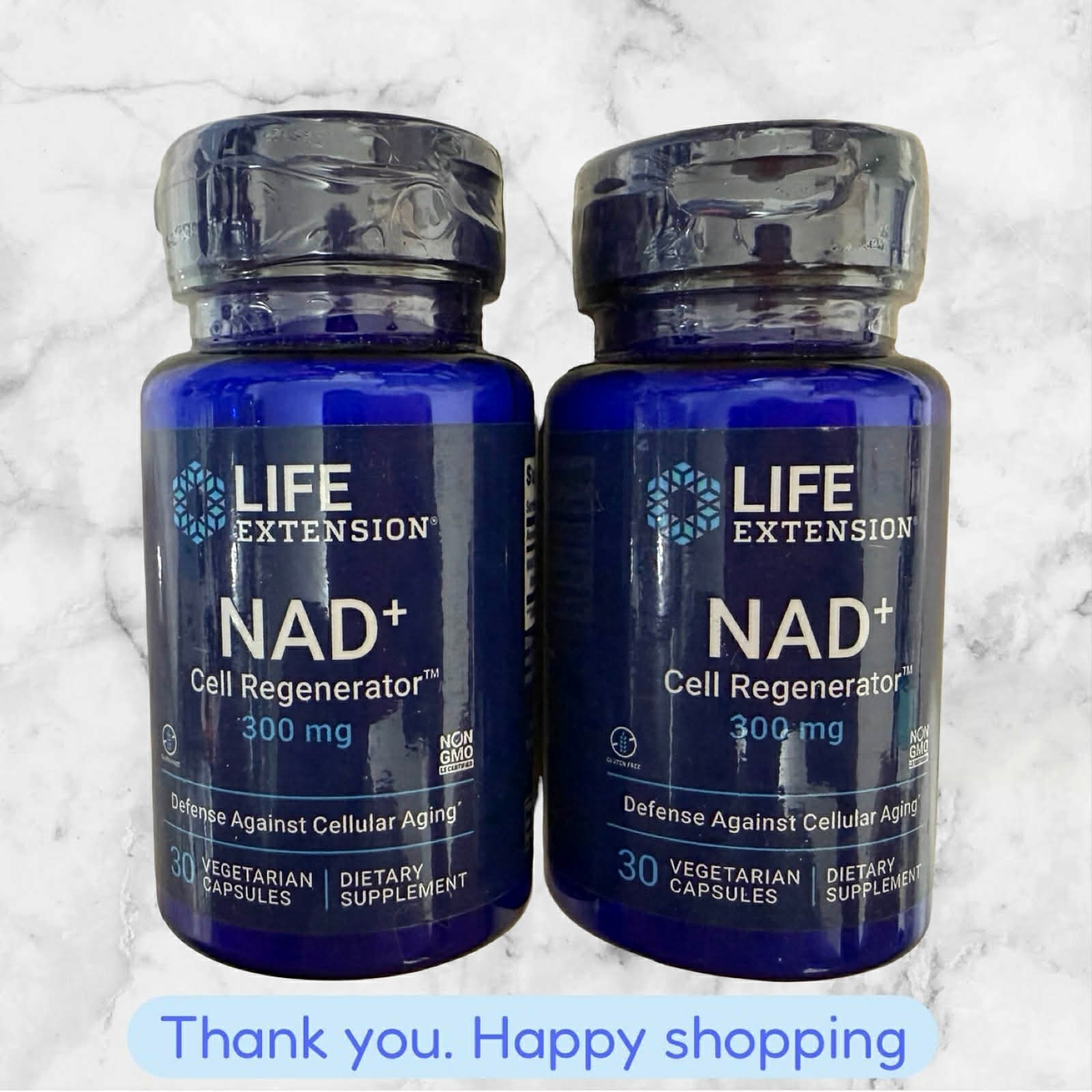 FOR 2 Life Extension NAD+ 300mg Nicotinamide Riboside 30 Capsules NEW SHIP