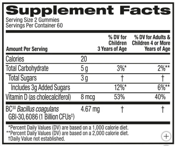 Schiff Digestive Advantage Probiotic Gummies – 120 Count– Daily Digestive Health