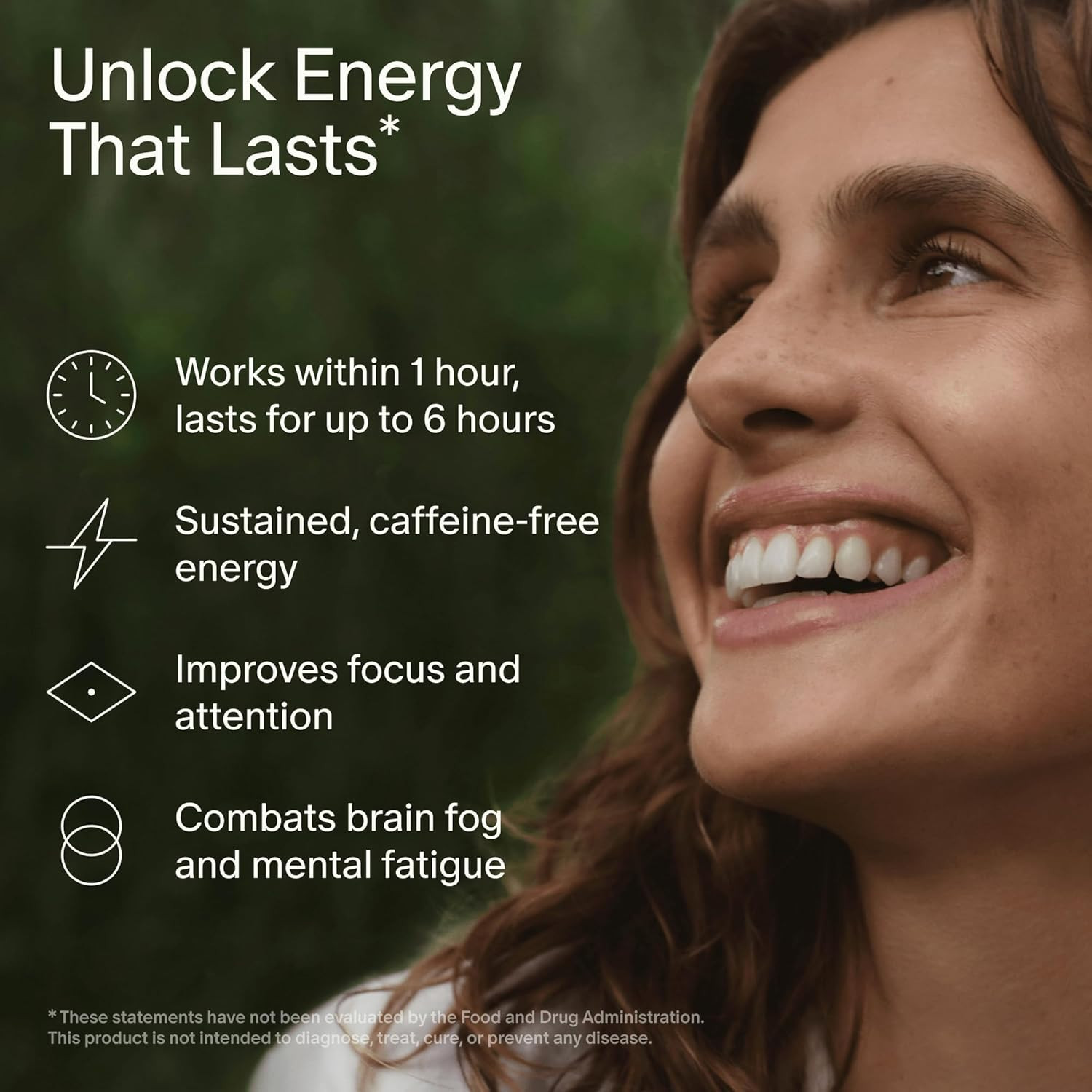 AM-02 Energy + Focus – Daily Nootropic Supplement for Women & Men – Fast-Acti…