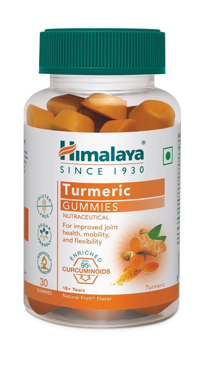 Himalaya Turmeric Gummies 30 Count 95% Curcuminoids 100% Veg Joint Support