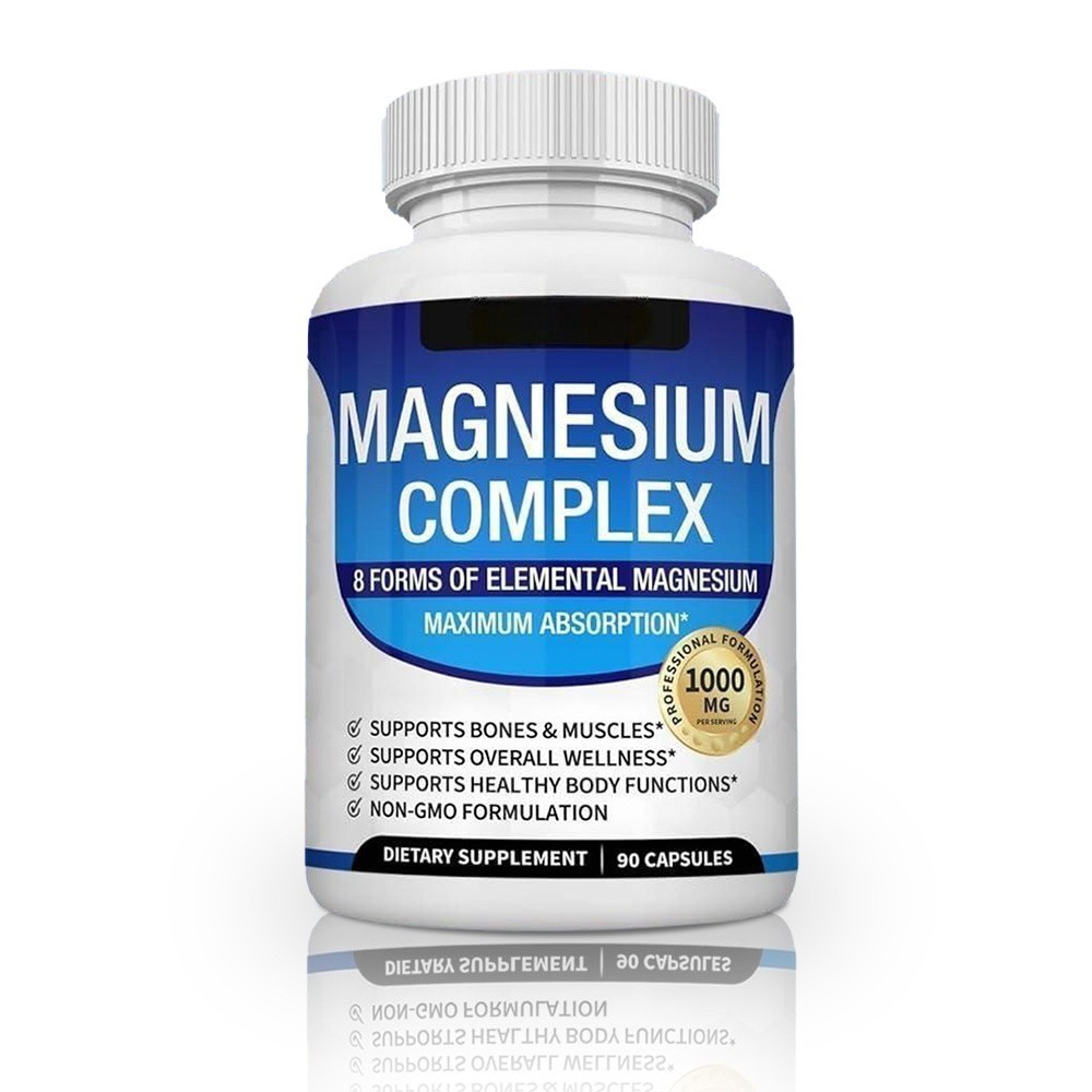 Magnesium 1~5x 8in 1 Complex 1000mg & Blood Sugar Blend Nutrient Combo 90Caps*
