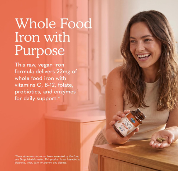 Iron Supplement for Energy Support Blood Health Immune Support Vegan Formula,B12
