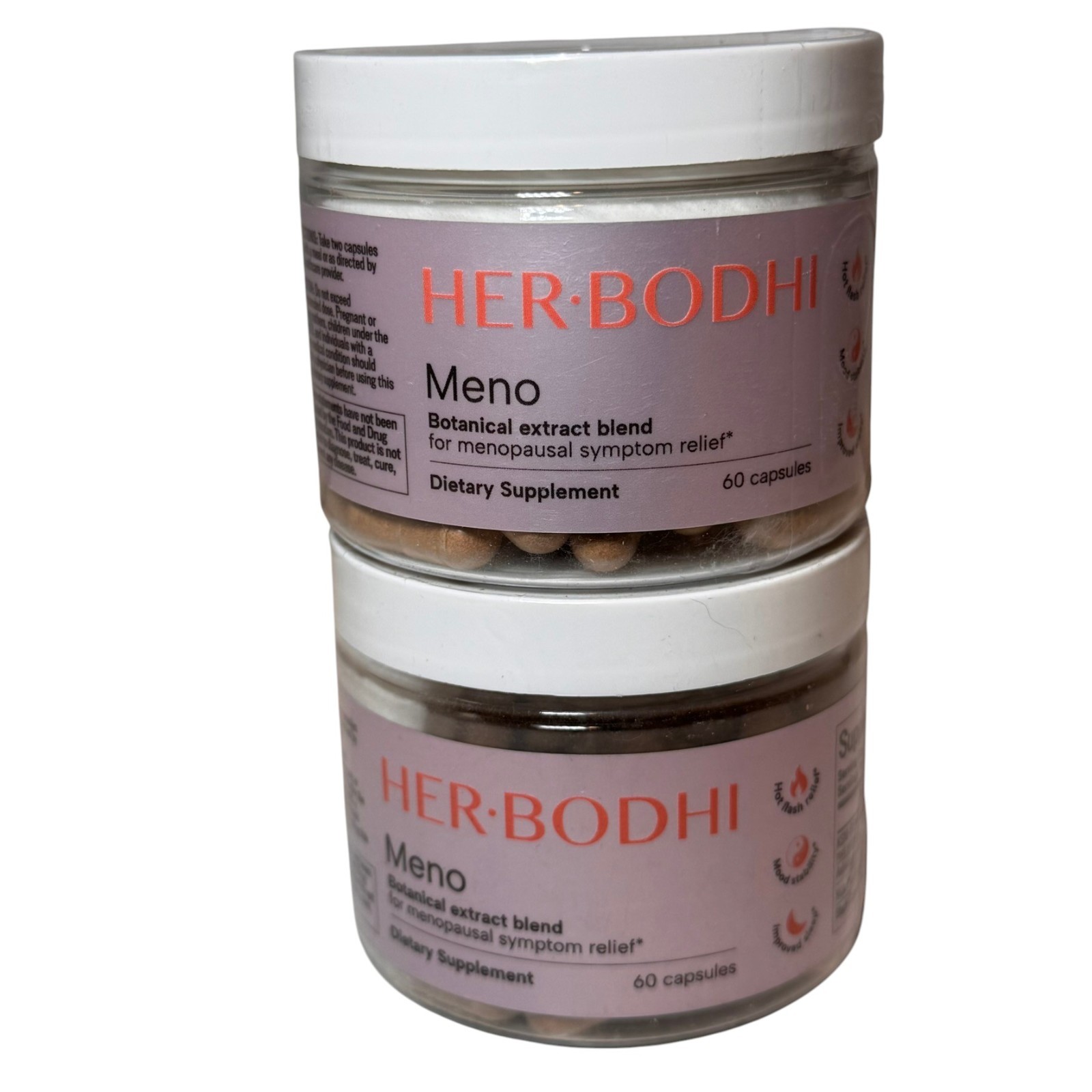 Lot of 2 Her-Bodhi Meno Supplement – Menopausal Symptom Relief – 60 caps