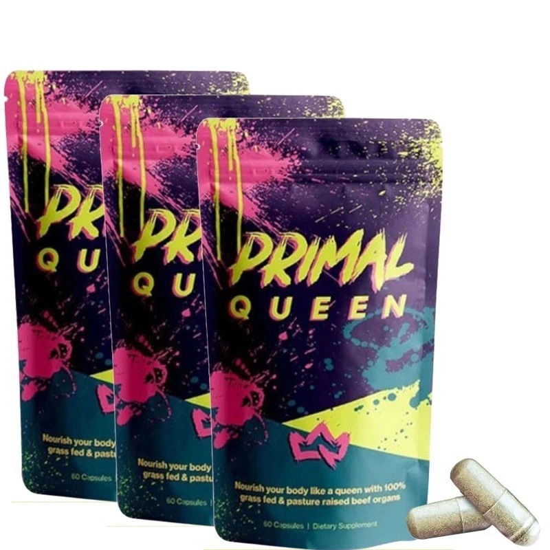 3 PCS New Primal Queen Supplement for Women 60 CountsBeef Organ – Free Shipping