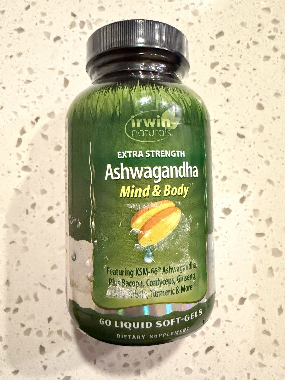 Irwin Naturals• EXTRA STRENGTH Ashwagandha • Mind & Body Support . EXP : 02/2027