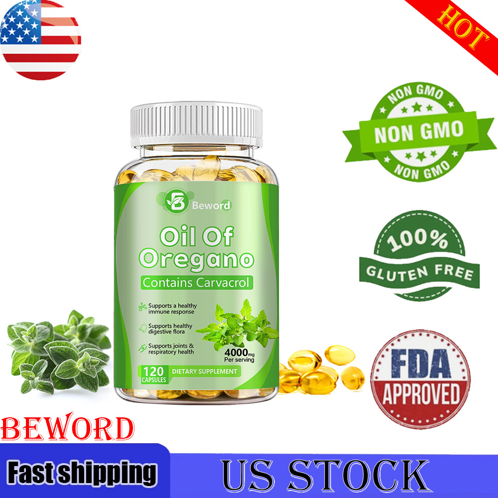 Oil of Oregano Softgels 2 in 1 4000mg with Black Seed Oil Immune Support