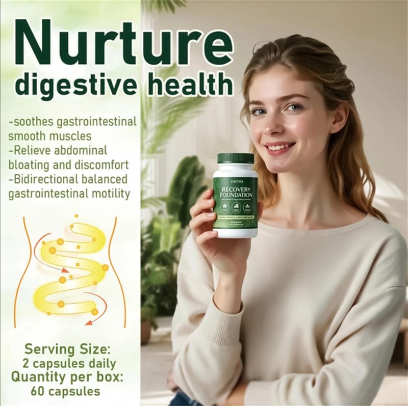 Zafira Recovery Foundation Mood & Digestive Support Capsules With Saffron Extrac