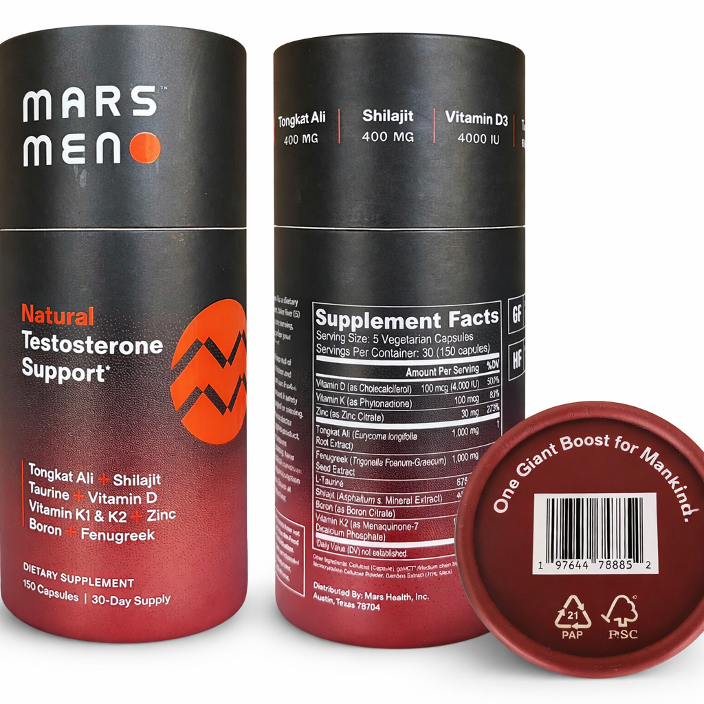 MARS-MEN Natural Testo Support 150ct – 1 Month Supply! *AUTHENTIC!* 💪