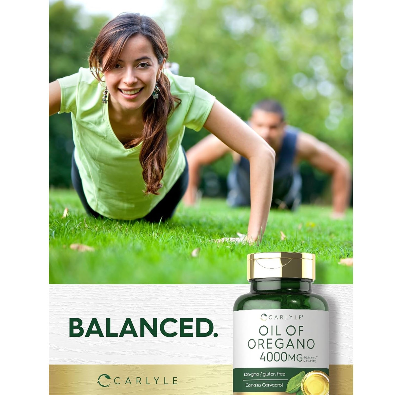 Carlyle 400mg Oregano Oil Softgels | 150 Count, with Carvacrol, Non-GMO Gluten F