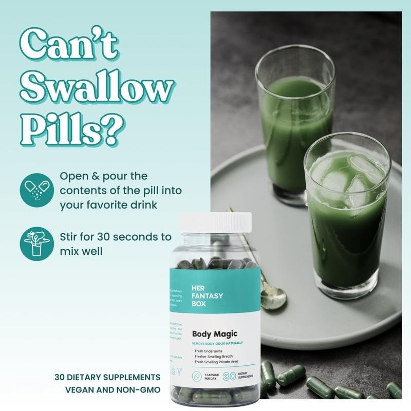 Body Magic Chlorophyll Pill – For Body Odor, Purification & Skin