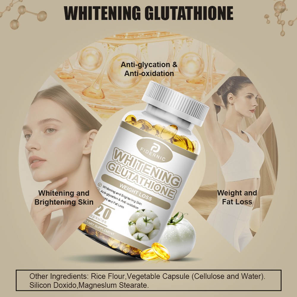 Glutathione 120 Capsules Natural Antioxidant Skin Beauty Support