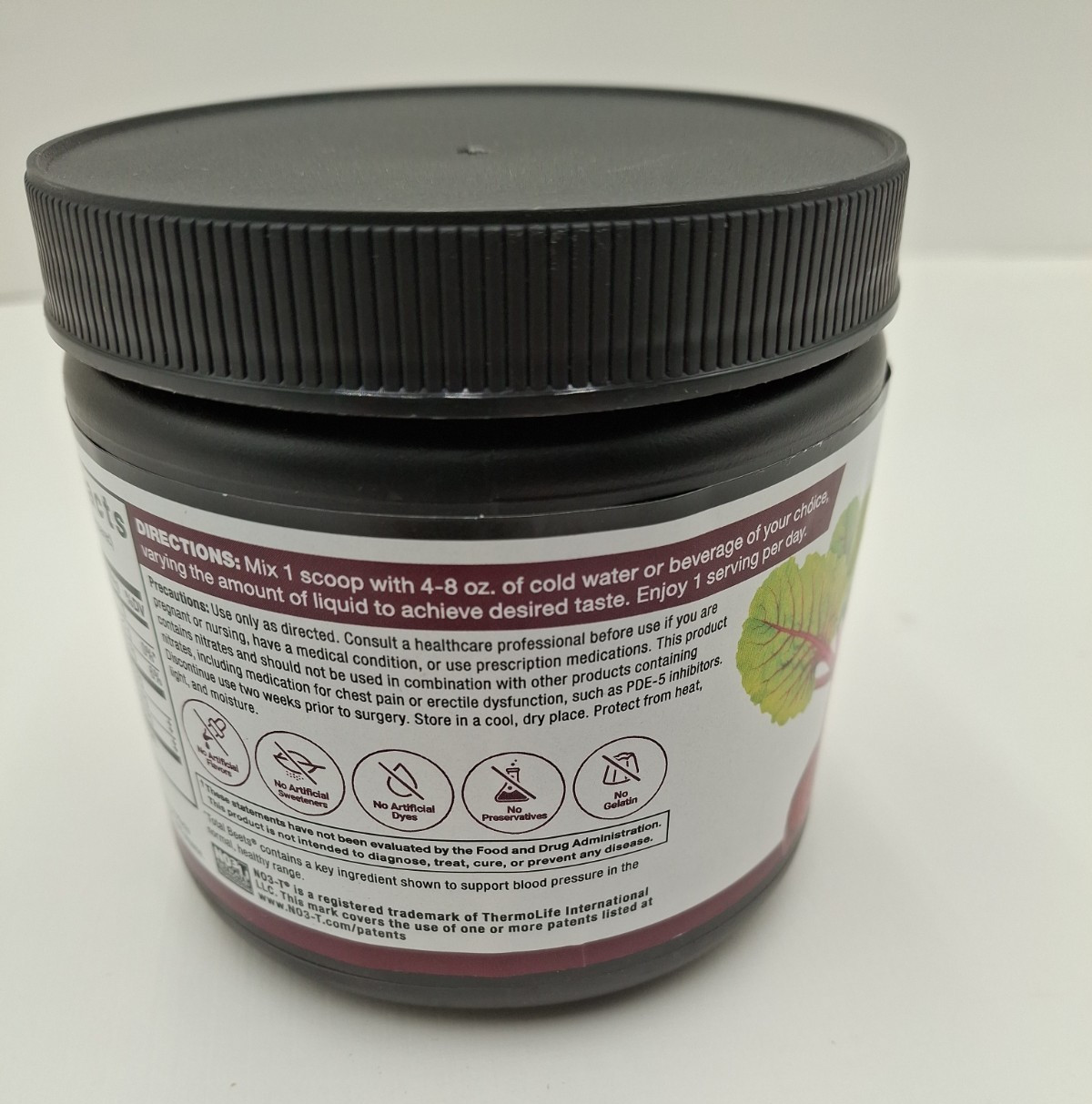 Force Factor Total Beets Drink Mix Powder with Nitrates to Support, Exp 02/2028