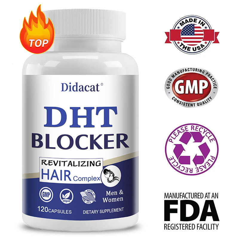 DHT Blocker with Biotin – Boosts Hair Growth & New Follicle Growth 30/60/120Caps