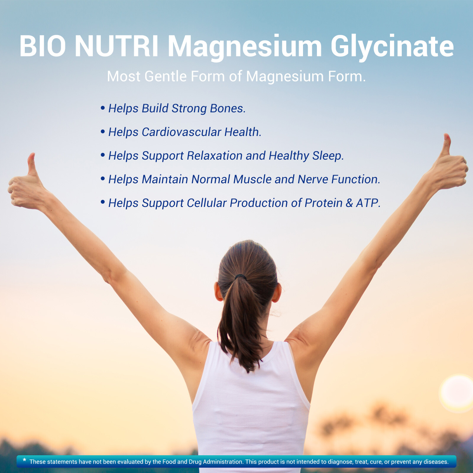 Magnesium Glycinate 500mg 240 Capsules For Sleep Stress Relief Support Bone Lot