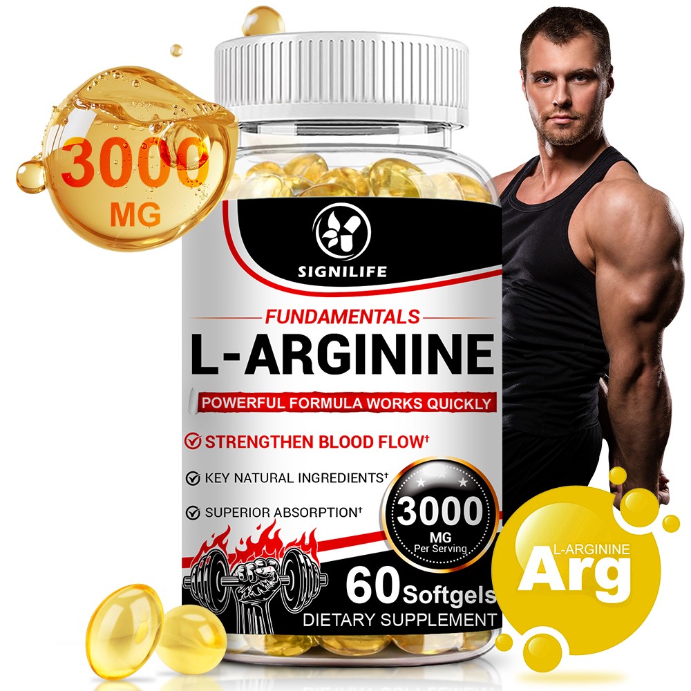 Nitric Oxide Booster L-Arginine, L-Citrulline 3000mg 60 Caps HIGHEST POTENCY-