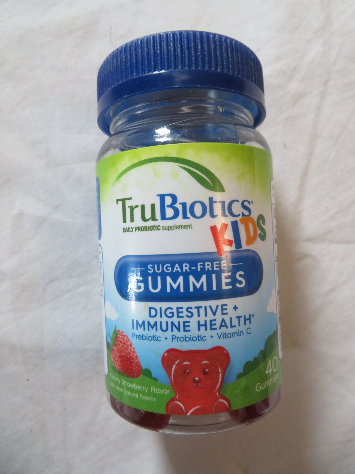 TruBiotic Kids Sugar-Free 40 Gummies Digestive + Immune Health Strawberry