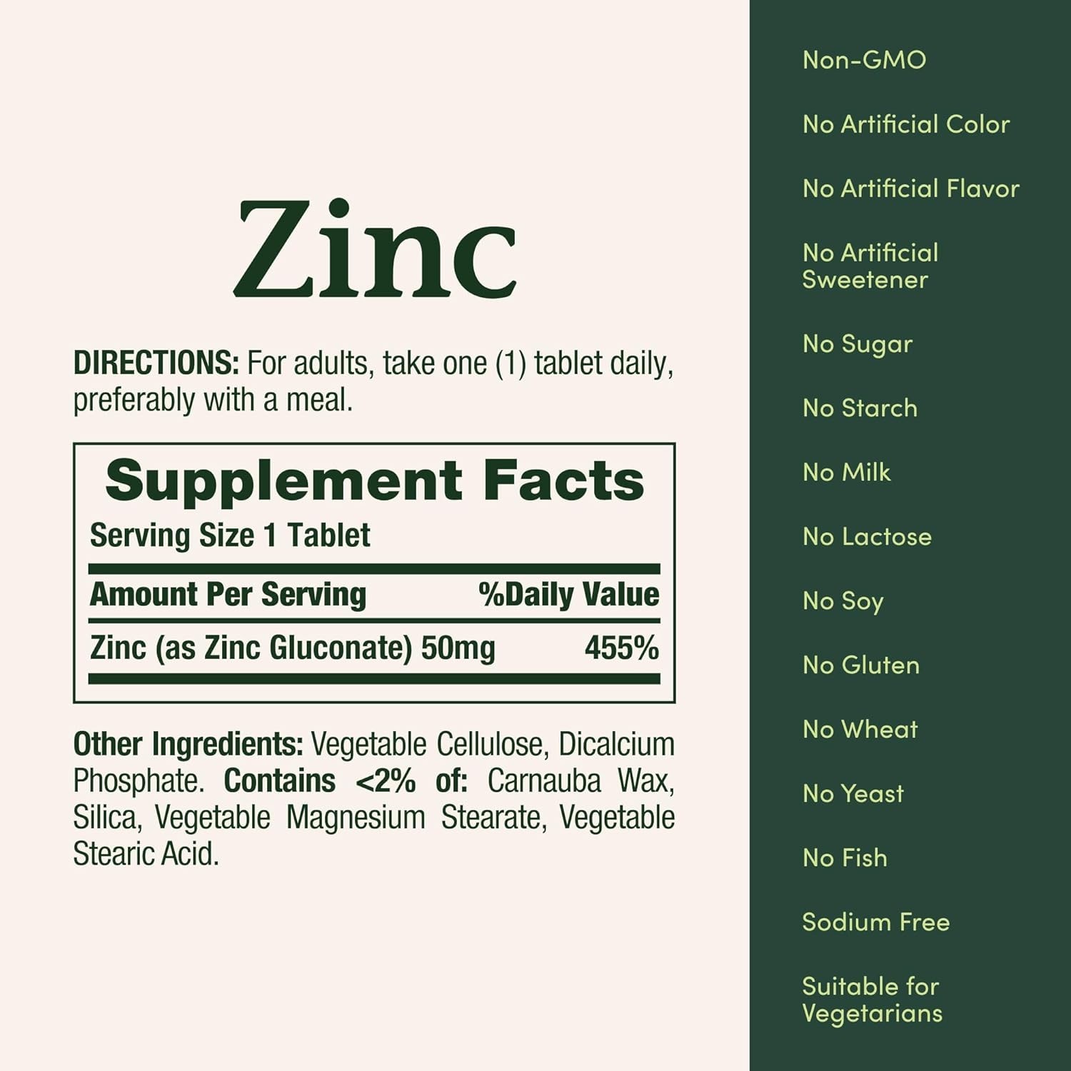 Nature’s Bounty, Zinc 50mg, Immune System Skin and Antioxidant Health Support100
