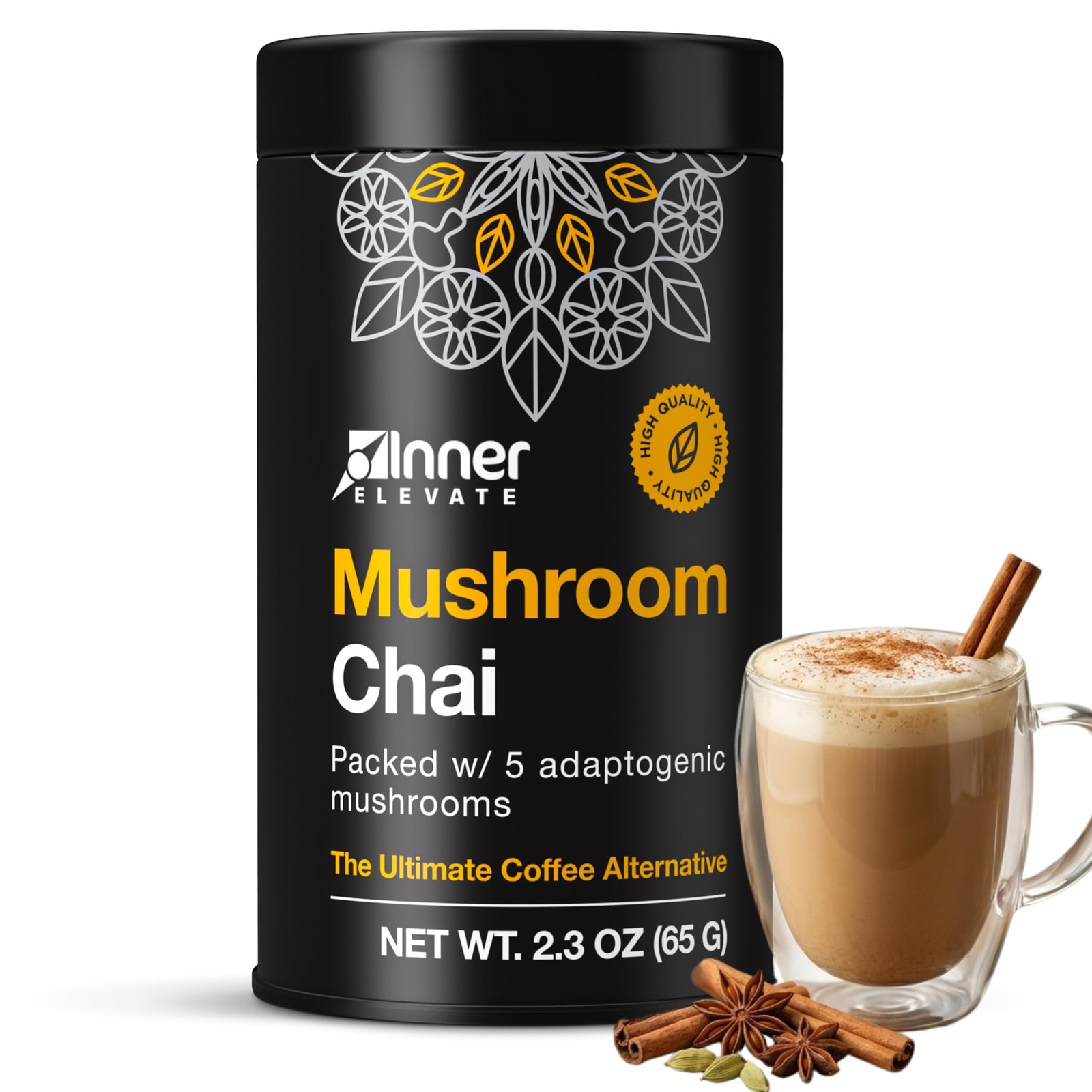 Superfood Chai – Ultimate Coffee Alternative – Adaptogenic Tea Drink with Lio…