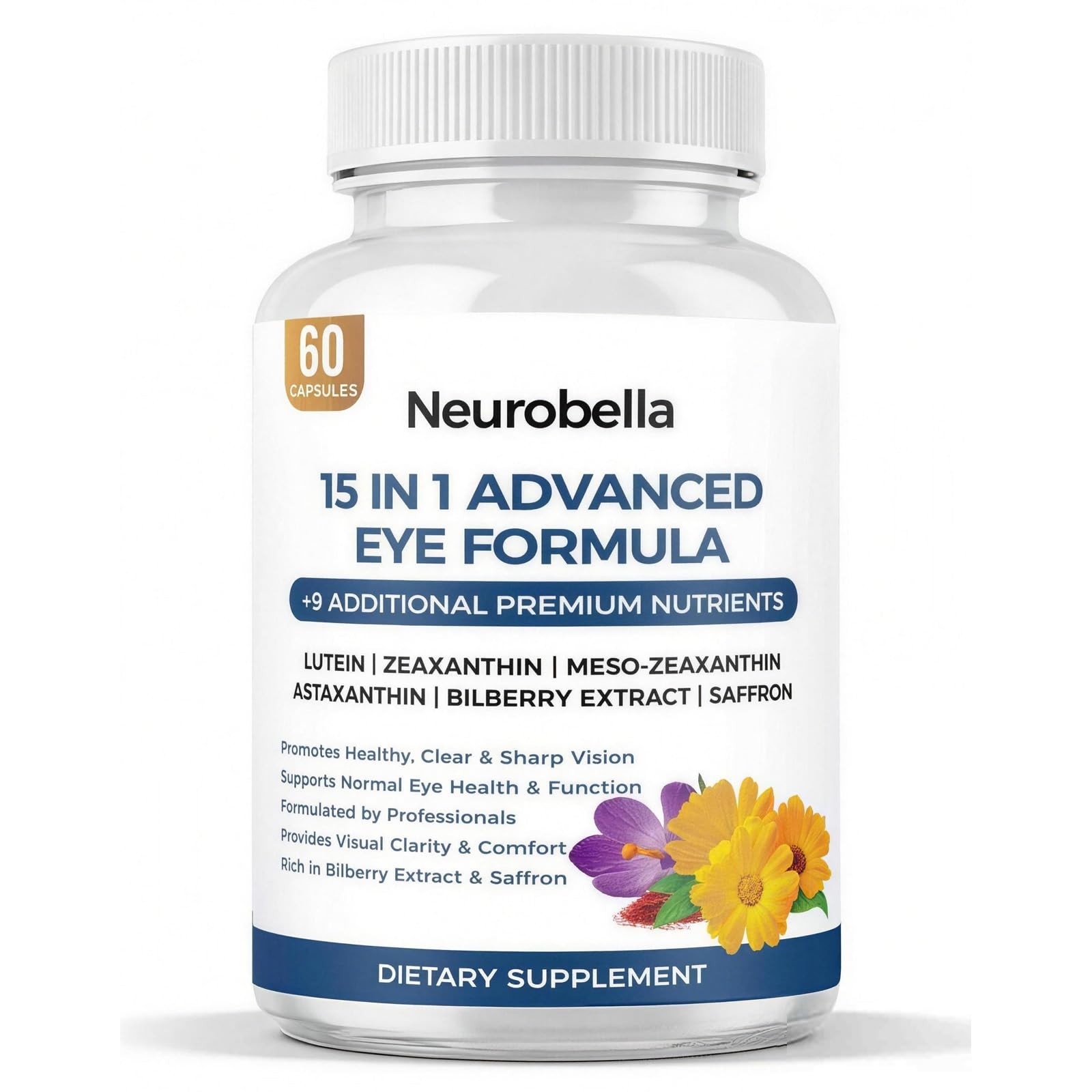 Neurobella 15-In-1 Advanced Eye Formula Eye Support Formula For Daily Comfort