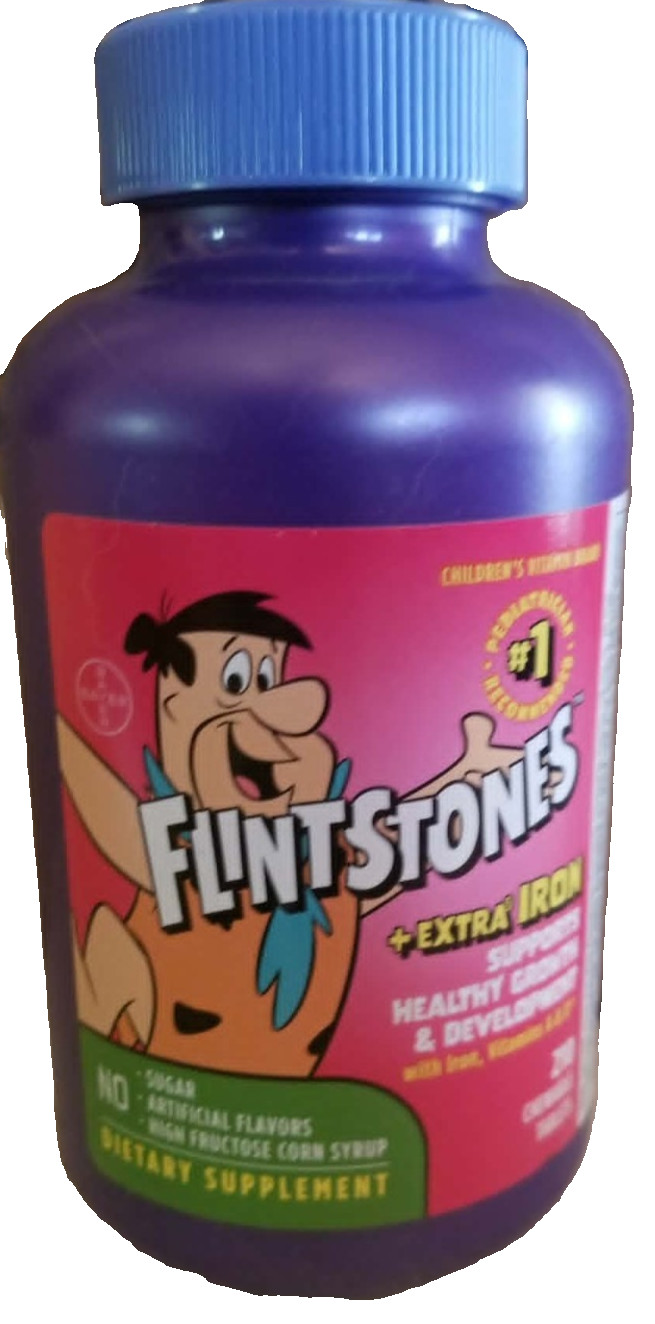 Flintstones Multivitamin+Extra Iron Chewable Tablets 210 Ct 07/26