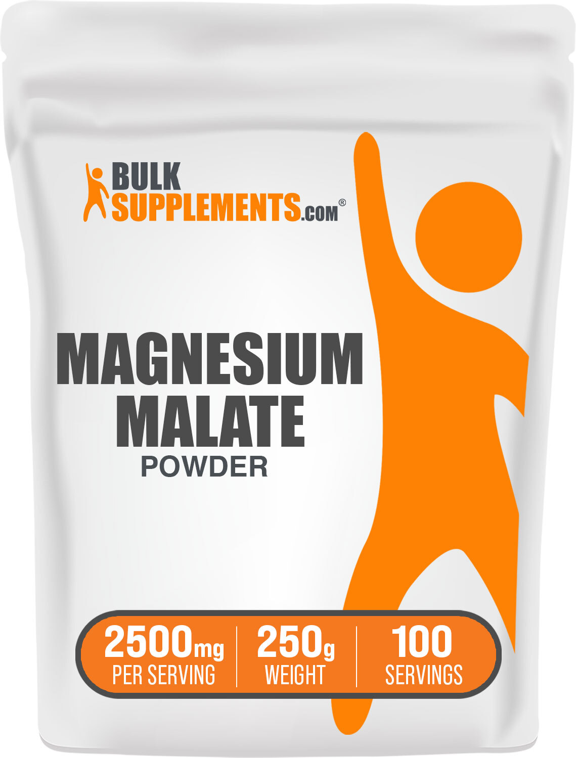 BulkSupplements Pure Magnesium Malate Powder – High Absorption – 2500mg Servings