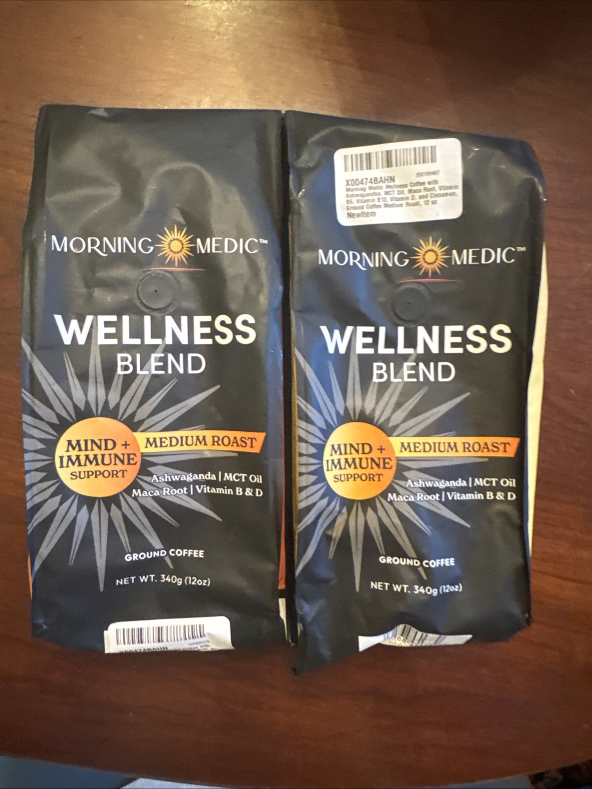 Morning Medic Wellness Coffee /Ashwagandha, MCT Oil, Vitamin B6, B12, D, 12oz