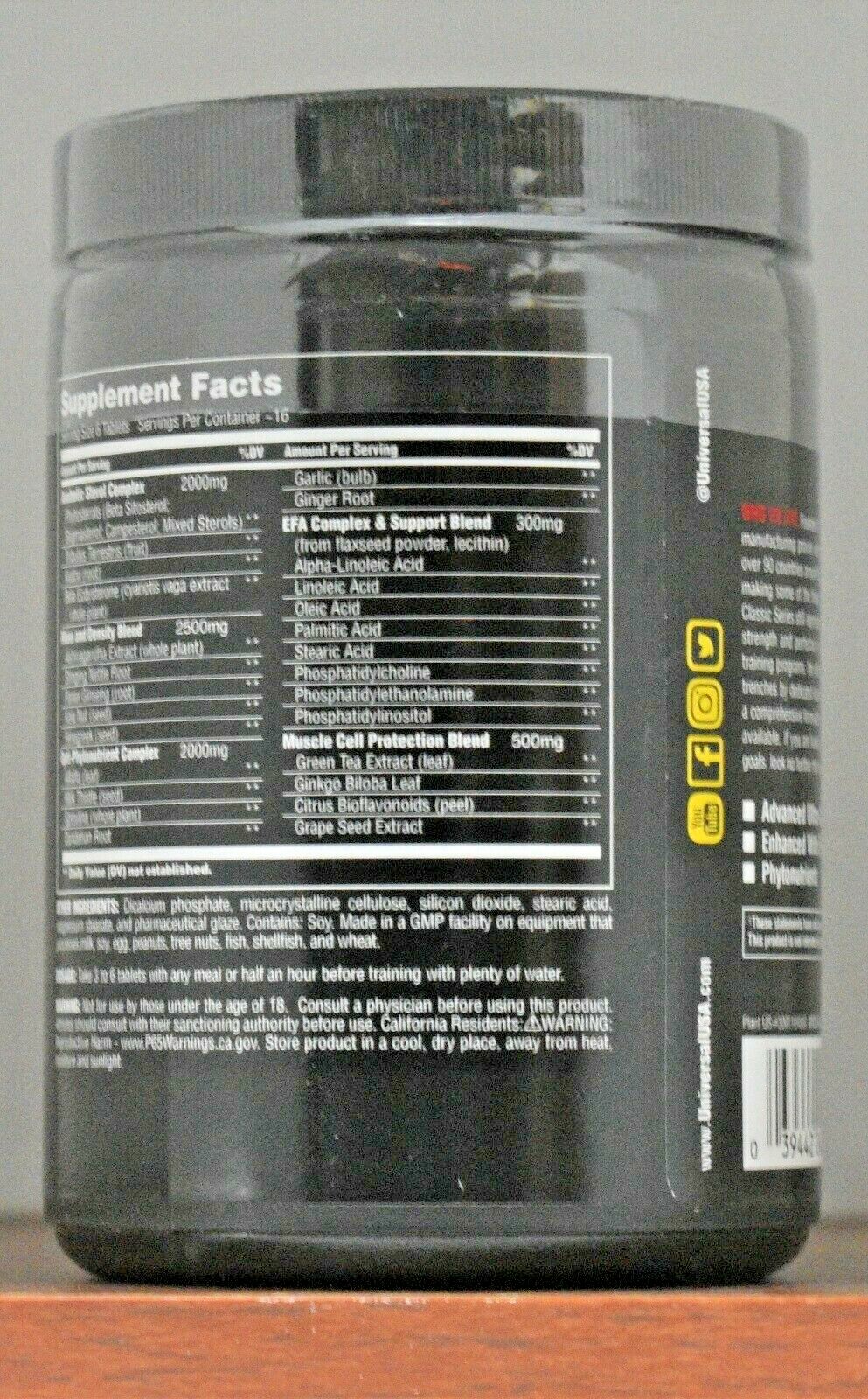 Universal Nutrition Natural Sterol Complex Anabolic Sterol Supplement 100 Tablet