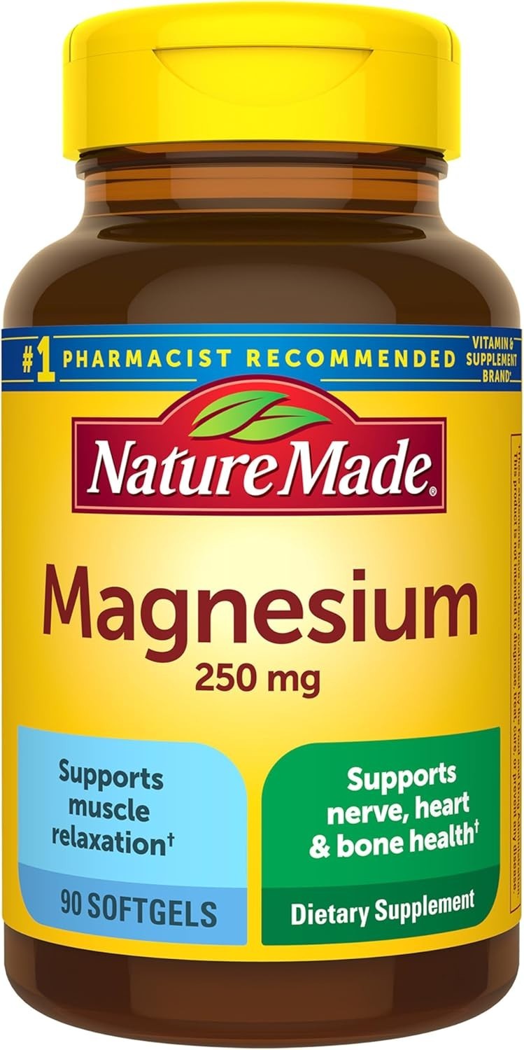 Nature Made Magnesium Support for Muscle 250mg – 90 Softgels *EXP 02/2027*