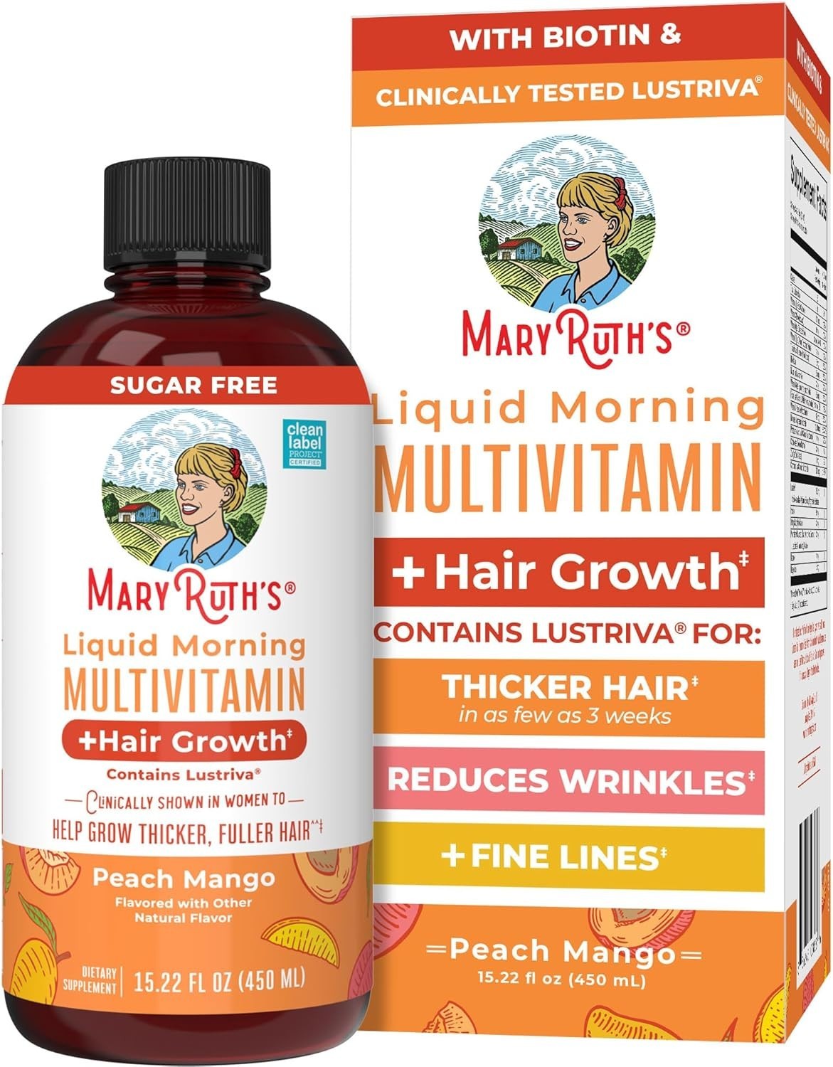 MaryRuth’s Liquid Multivitamin + Hair Growth | 15.22 Fl Oz | Formula