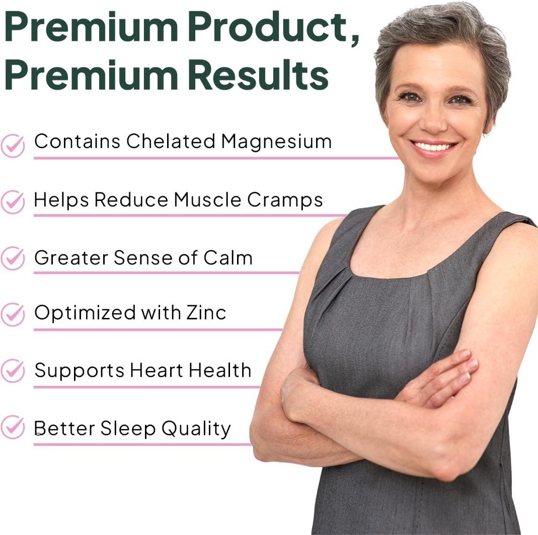 Organics Ocean Pure Magnesium Glycinate for Women and Men ULES SEALED