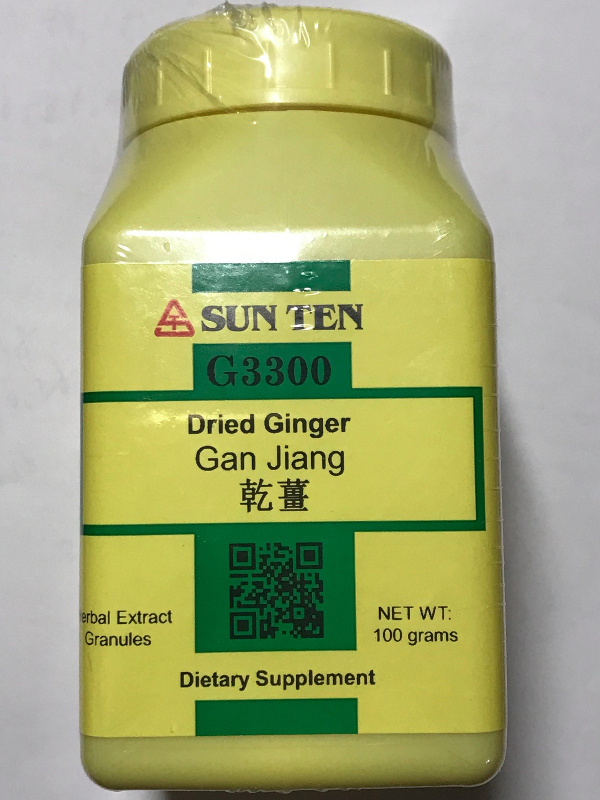 Sun Ten -Dried Ginger, concentrated 100 gm Granules, G3300